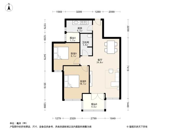 鱼凫阳光户型图