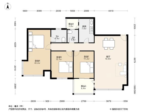 绿茵豪庭户型图
