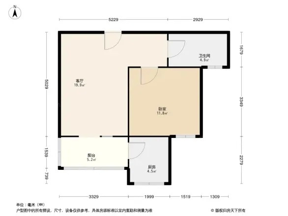 黄旗印象商住楼户型图