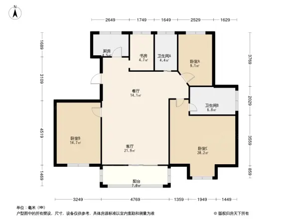 雅戈尔西湖花园户型图
