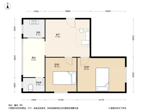 互利西一巷8号院户型图