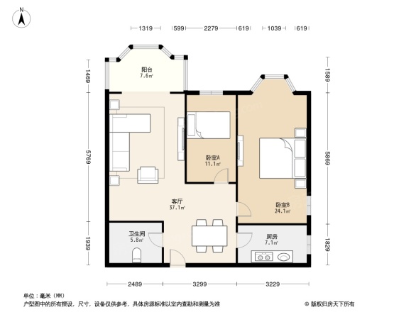 金海岸公寓户型图