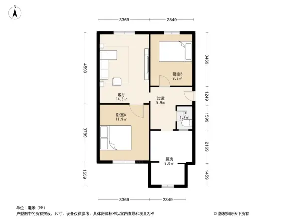水碾河南一街社区户型图