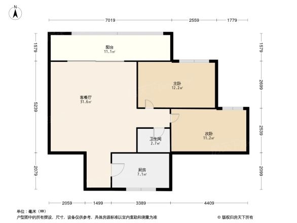 紫坪锦苑户型图