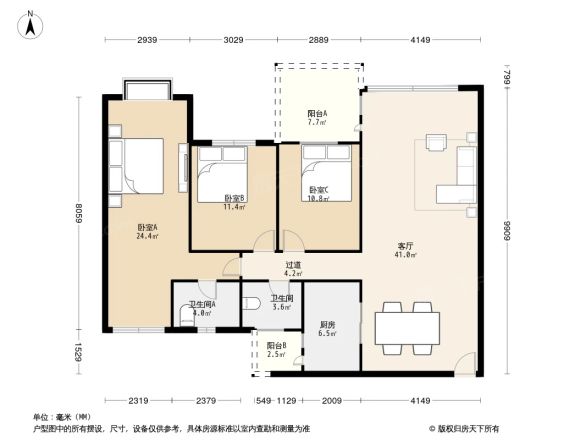 绿茵豪庭户型图