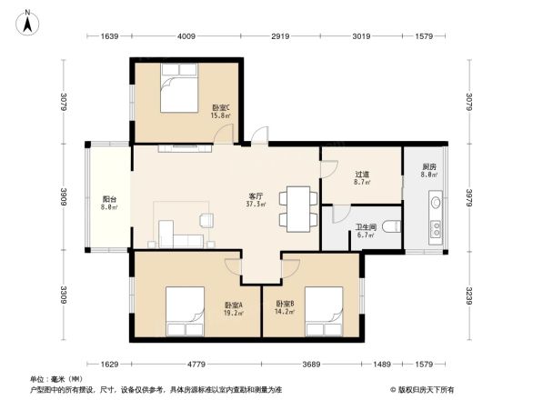 万年场横街17号院户型图