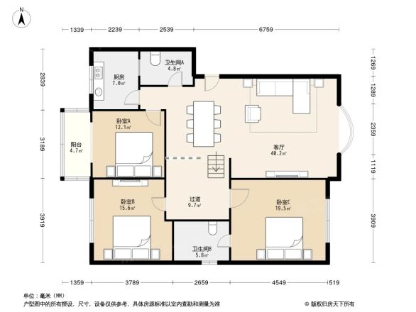 富豪庭苑户型图