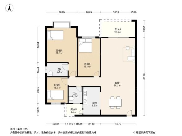 绿茵豪庭户型图