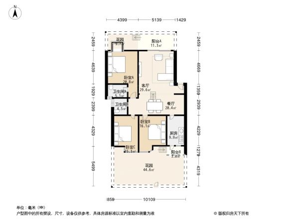 金房苑西苑户型图
