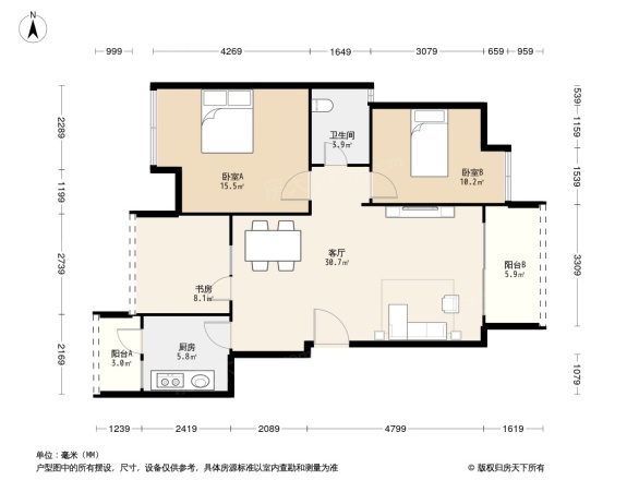 世纪滨江户型图