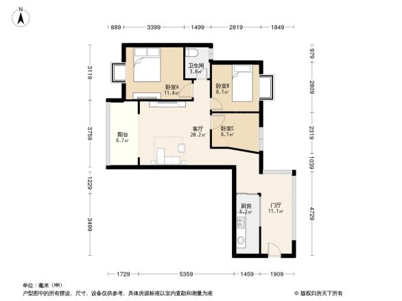 润禾花园户型图
