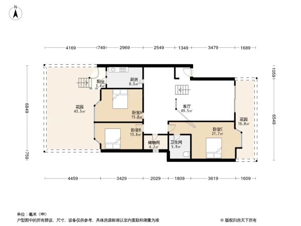 金房苑西苑户型图