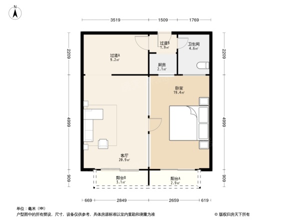 新华苑(人民南路)户型图