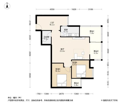 北新润苑二期户型图