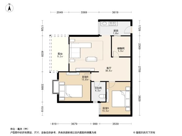 金上城户型图