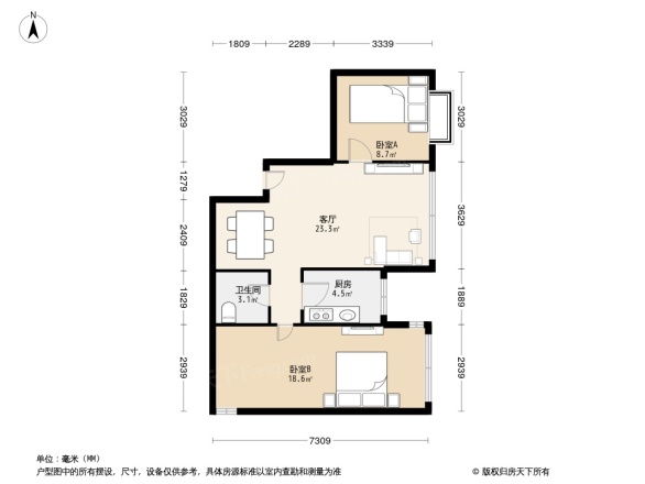 阳光心筑户型图