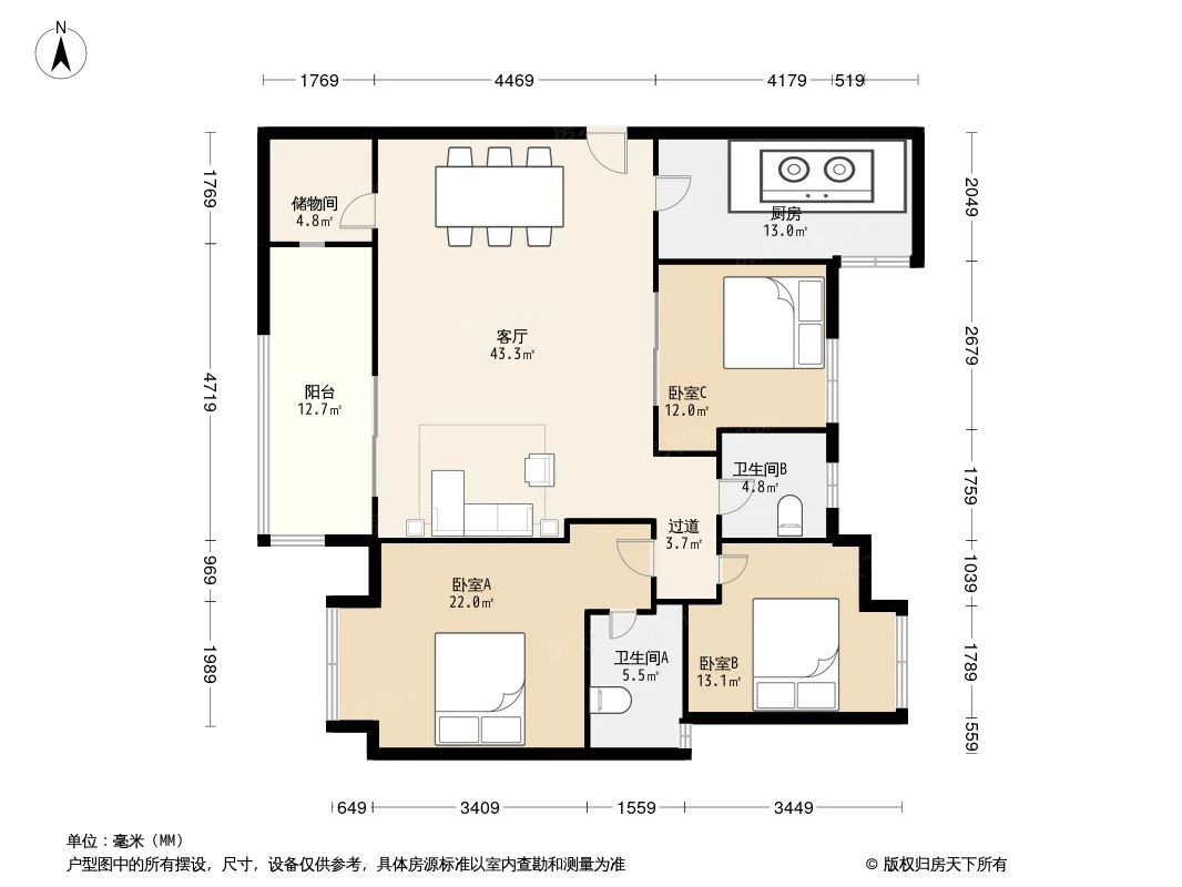 户型图3/3