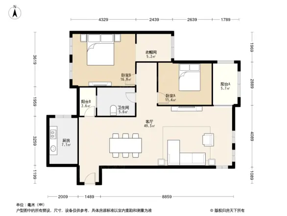 汉嘉国际社区户型图