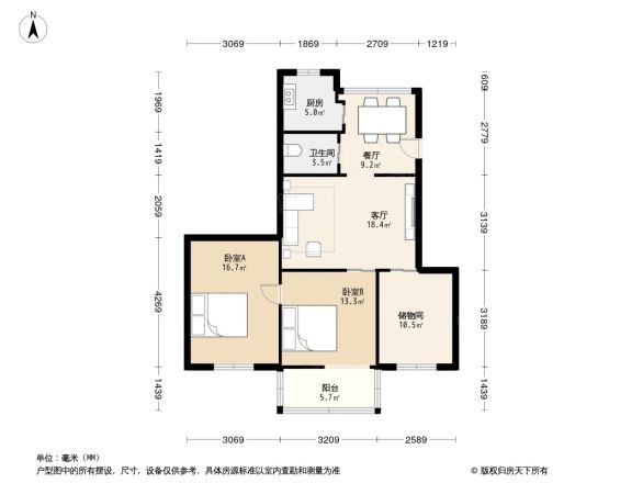 双林路136号院户型图