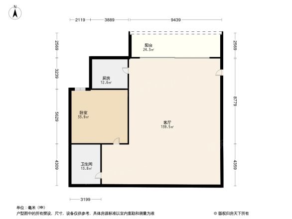 时代阳光花园户型图