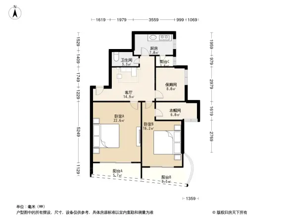 育才竹岛户型图