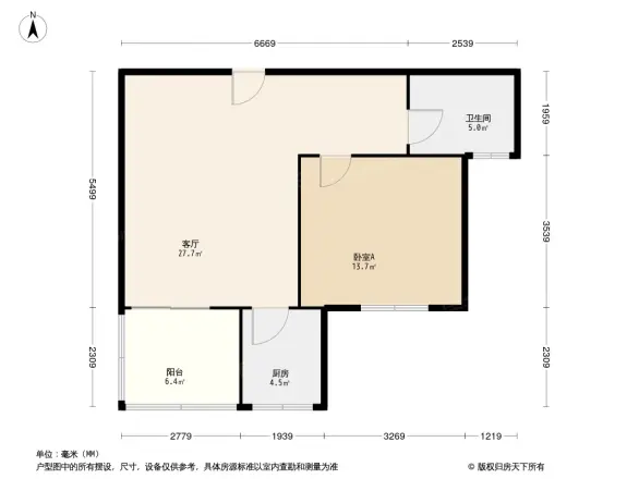 黄旗印象商住楼户型图
