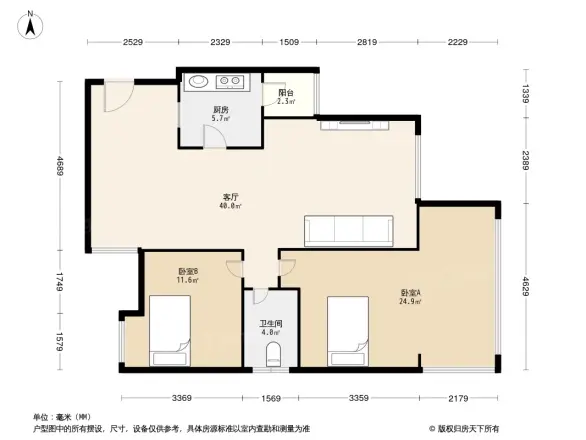 礼顿山1号户型图
