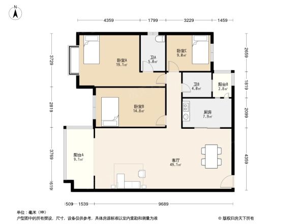 绿茵豪庭户型图