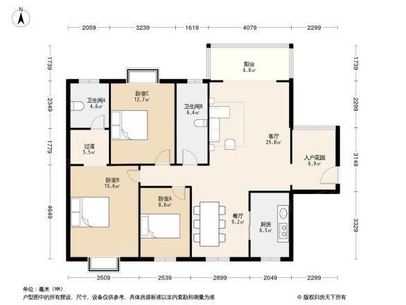 蟠龙欣苑户型图