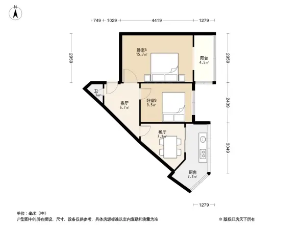 公交公司宿舍户型图