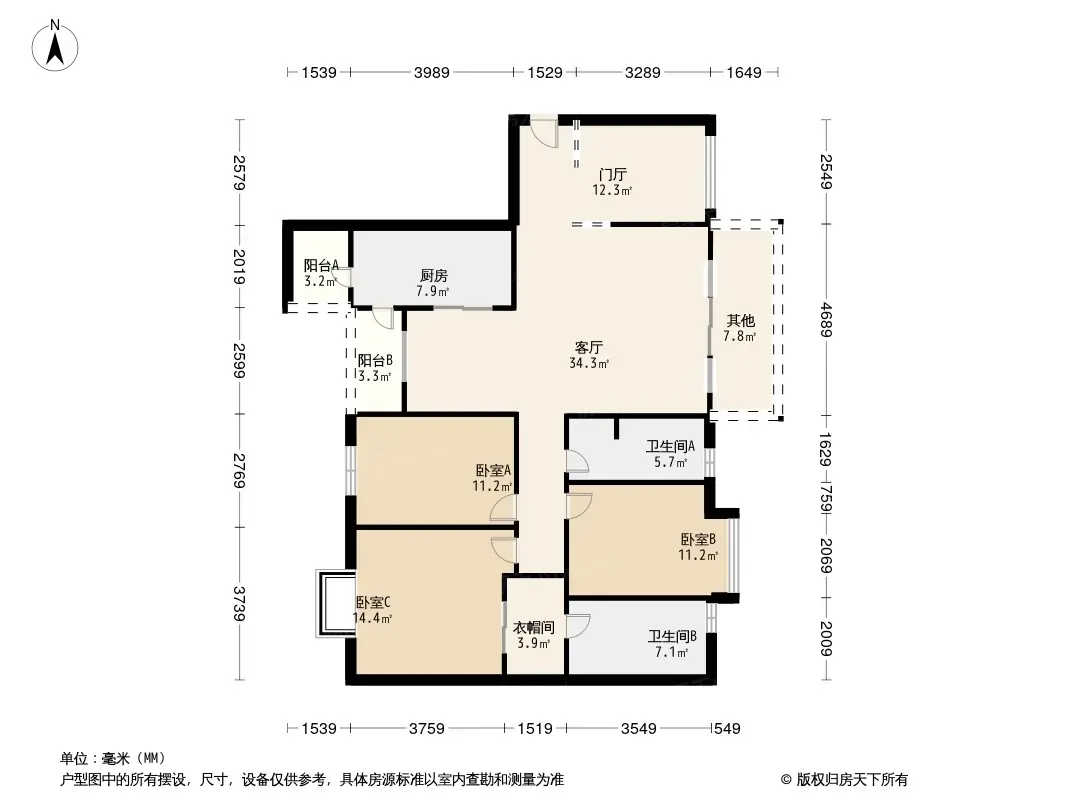 金牛花园户型图