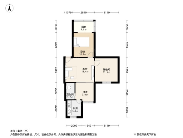 双林中横路49号院户型图