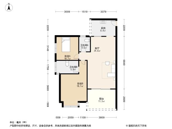 宜居莱茵城户型图