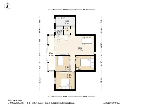 天府公寓户型图