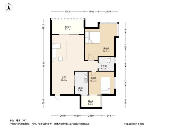 北新润苑一期户型图