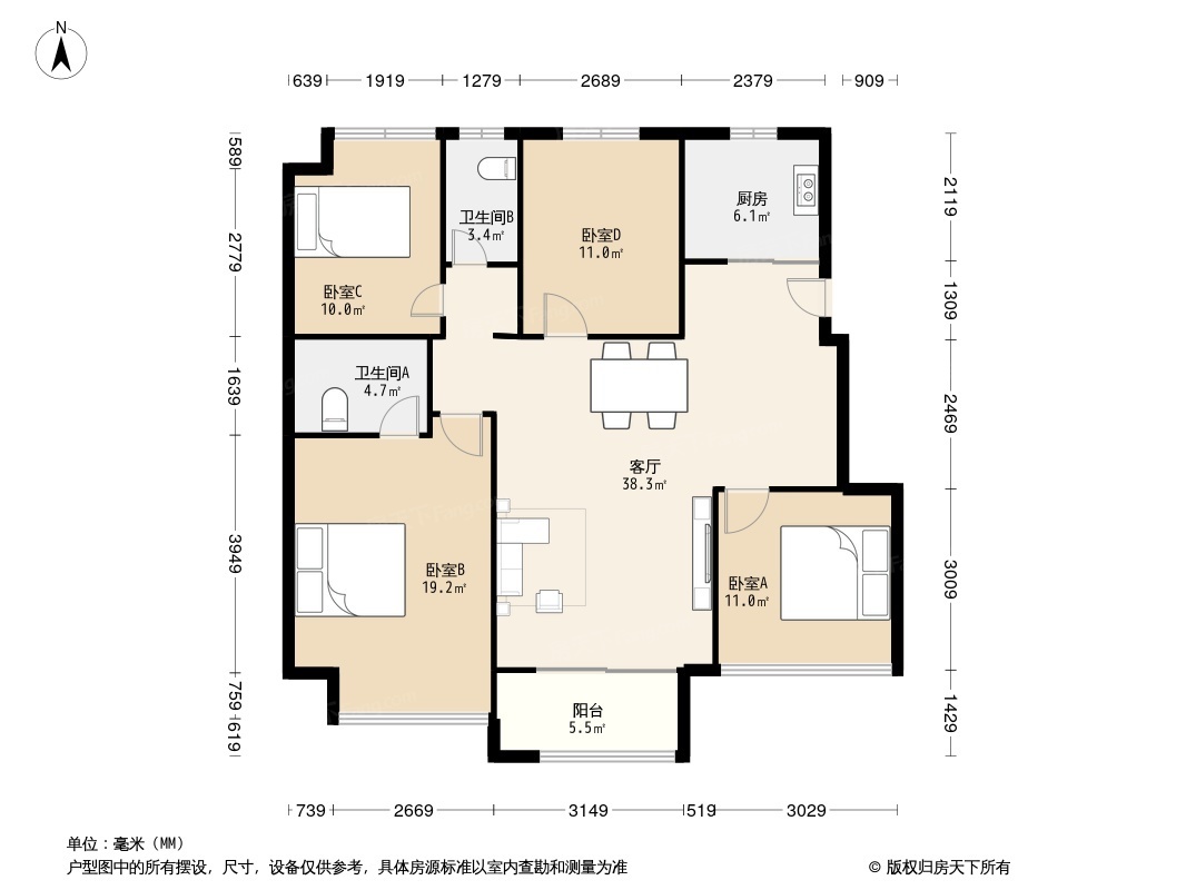 户型图1/2