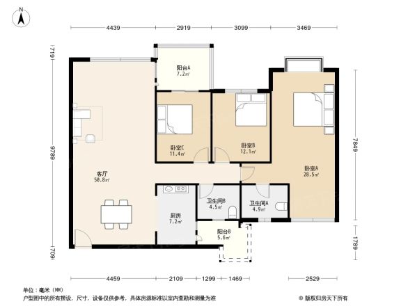 绿茵豪庭户型图