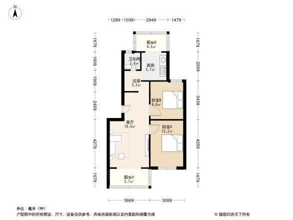 市委机关宿舍二期户型图