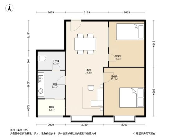 宜居莱茵城户型图