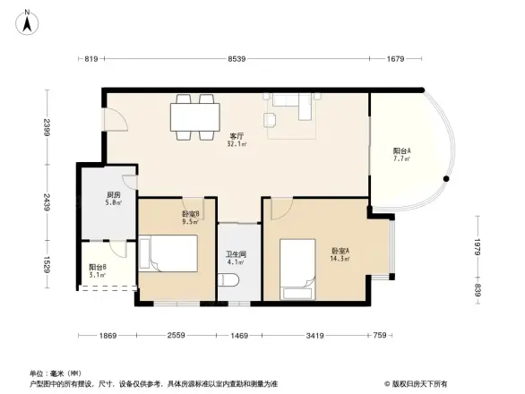 保利御景台户型图