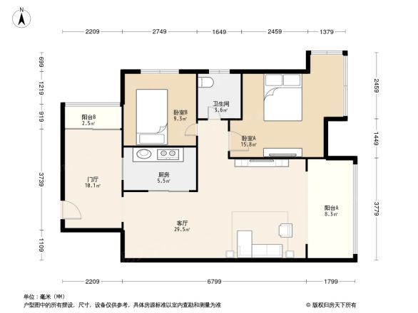北新润苑一期户型图
