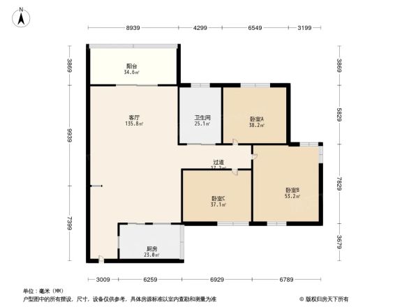 滨江丽景花园户型图