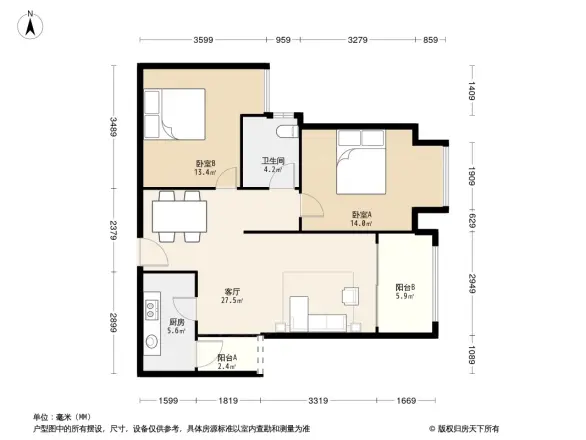 宏达世纪丽景户型图