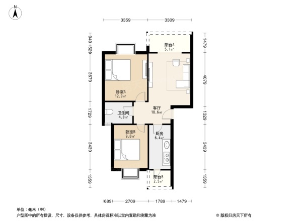 荆竹小区七号院户型图