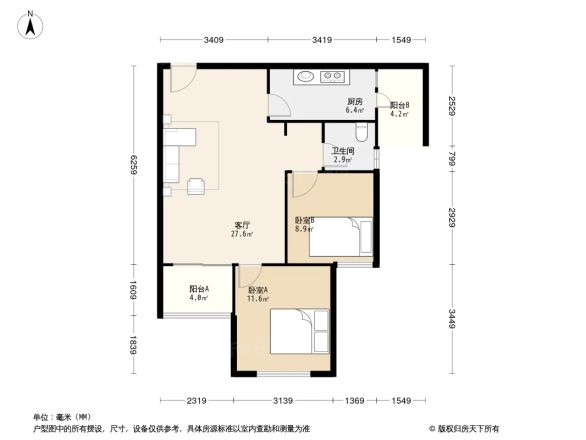 西郡英华二期户型图