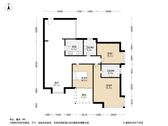 比华利国际城二期户型图