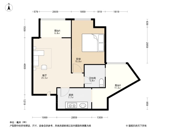 和信孔雀城户型图