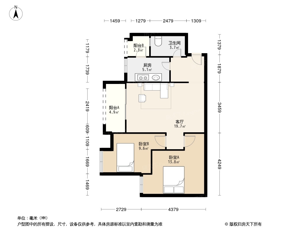 户型图1/2