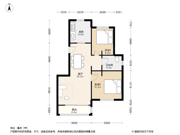 朗沁花园户型图