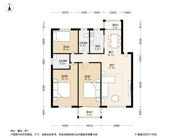 大豪公寓户型图